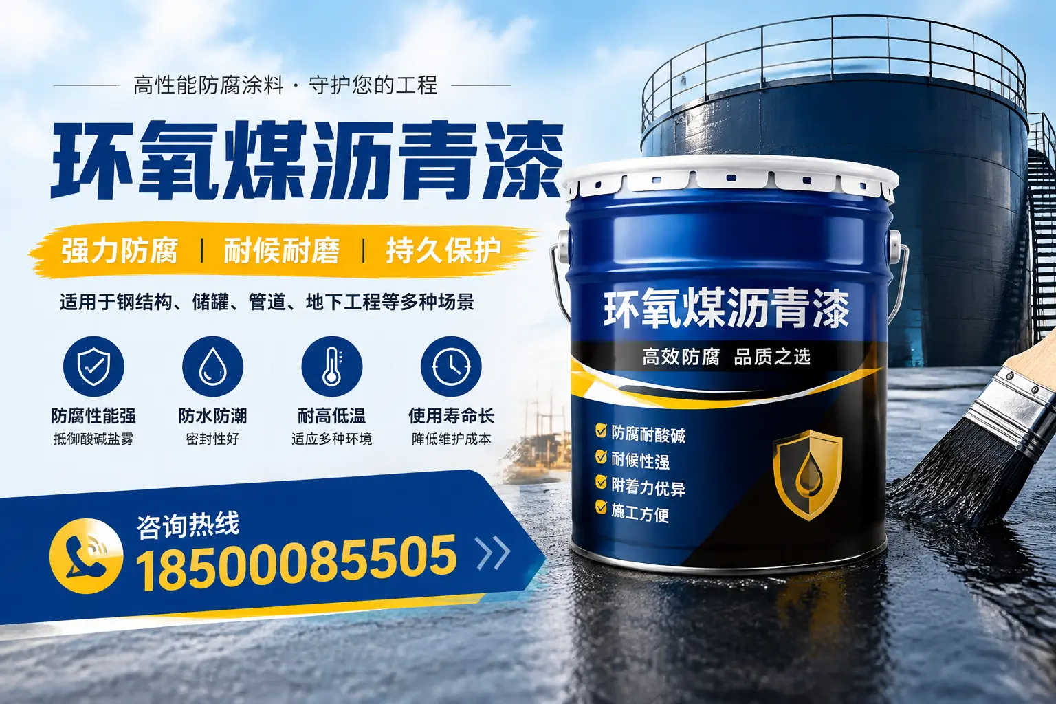 环氧煤沥青漆在工业中的应用,泸州企业的选择