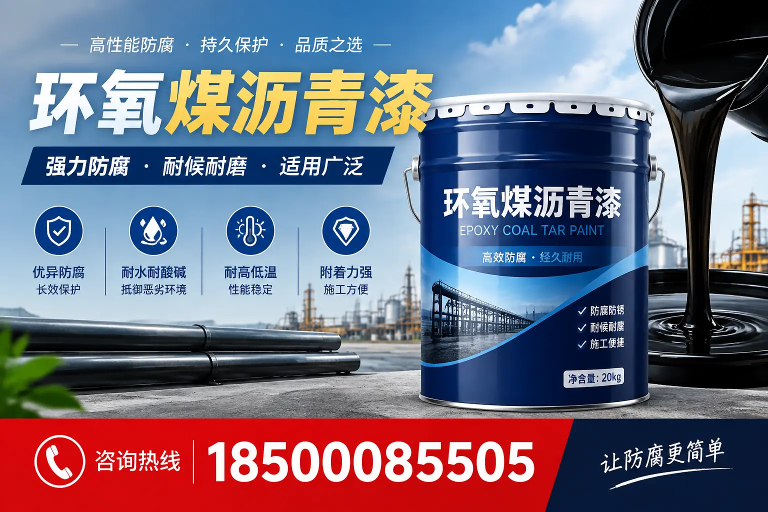 环氧煤沥青漆在不同气候条件下的表现分析,泸州适用性